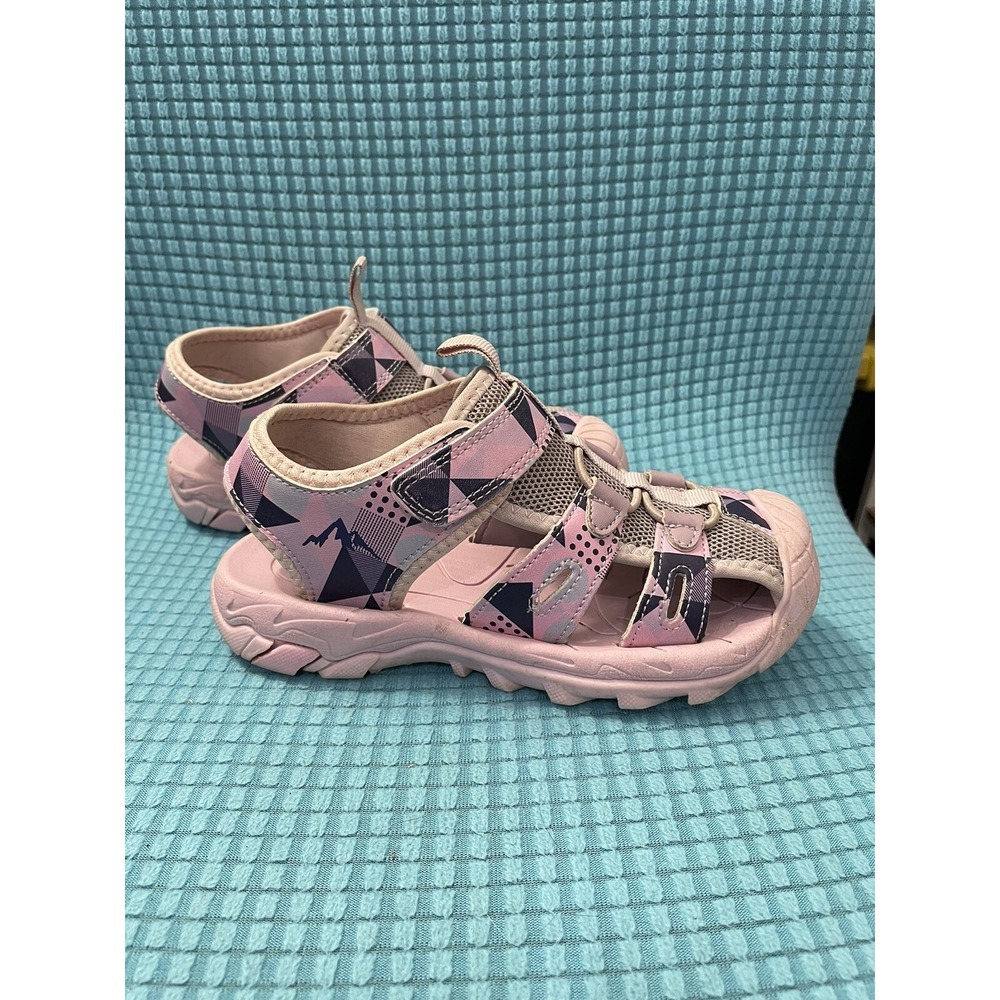 Nortiv8 Pink Purple Kids Girls Outdoor Closed Toe Athletic Sandals 13